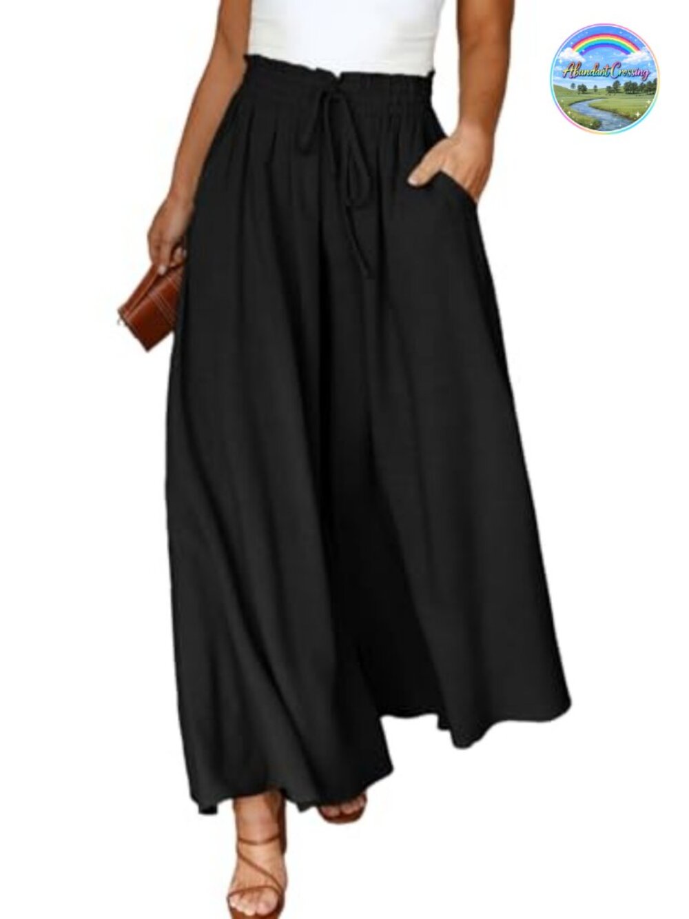Women's Plus Size Wide Leg Palazzo Pants